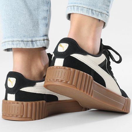 Puma - Scarpe da ginnastica Carina 3.0 Luxe SD Donna 400725 Puma Nero Bianco Caldo