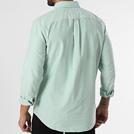 Tommy Hilfiger - Camicia a maniche lunghe Solid Heritage Oxford 5774 Verde