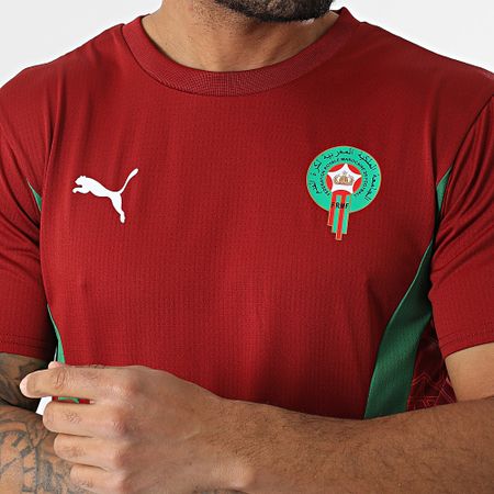 Puma - Maglia calcio Marocco Maglia FRMF Prematch 777726 Bordeaux