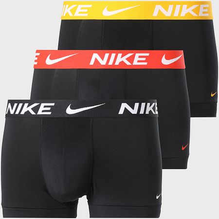 Nike - Set di 3 boxer Dri-Fit Essential Micro KE1156 Nero Giallo Arancione