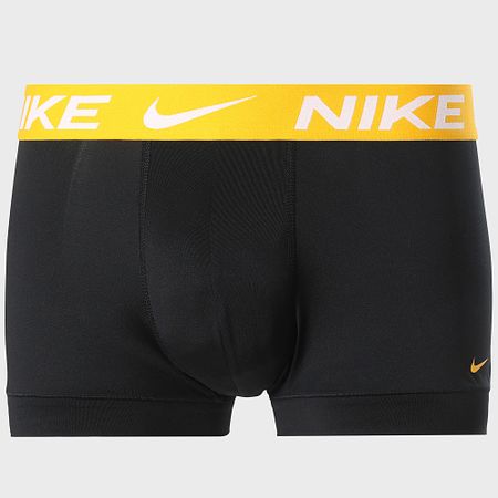 Nike - Set di 3 boxer Dri-Fit Essential Micro KE1156 Nero Giallo Arancione