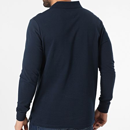 Tommy Jeans - Abbottonatura Slim Polo a manica lunga 0232 Navy