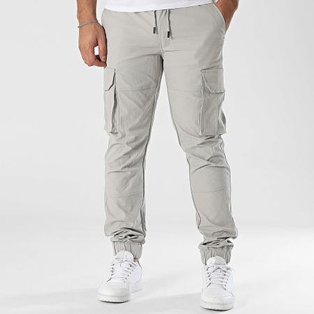 John H - Pantaloni cargo grigi