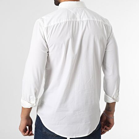 Tommy Hilfiger - Camicia a maniche lunghe Flex Popeline Kent Collar 8137 Bianco