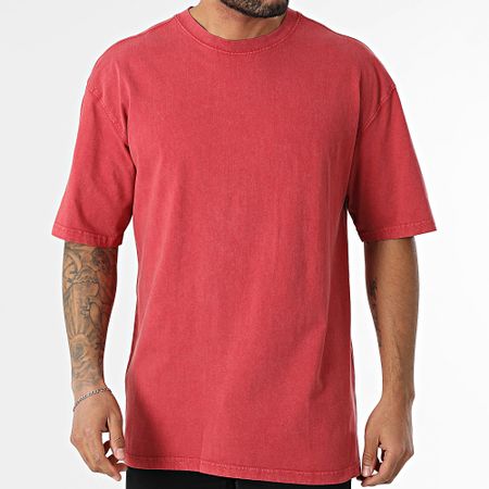 Black Industry - Maglietta oversize rosso mattone