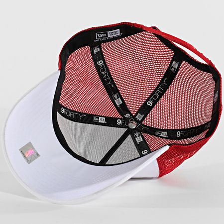 New Era - 9Forty Warriors Cappello Trucker 60648026 Bianco Rosso