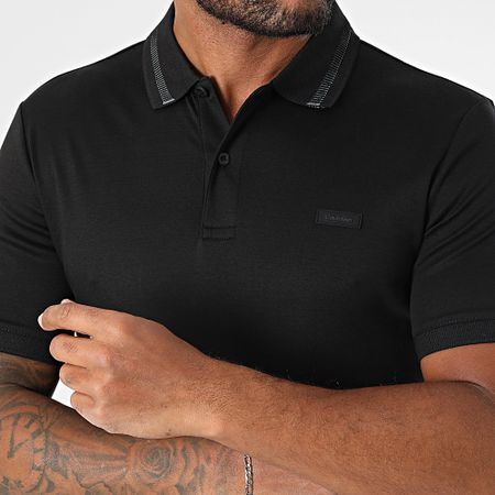 Calvin Klein - Polo a manica corta Liquid Touch Texture 3833 Nero