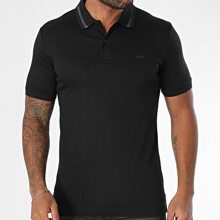 Calvin Klein - Polo a manica corta Liquid Touch Texture 3833 Nero