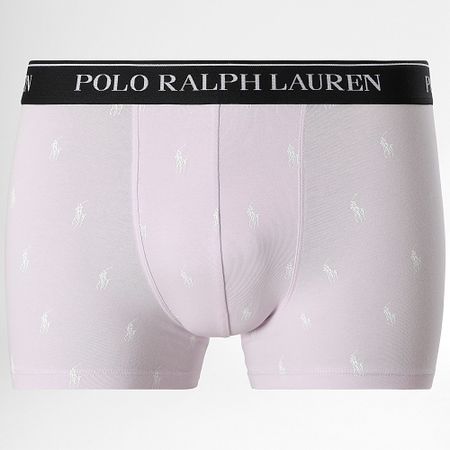 Polo Ralph Lauren - Set di 3 boxer nero bianco lilla