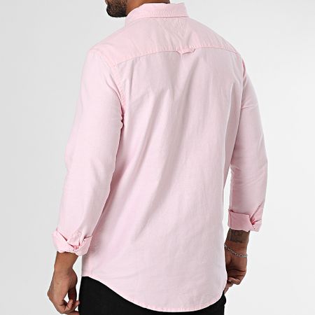 Tommy Jeans - Camicia Oxford regolare a maniche lunghe 0667 Rosa
