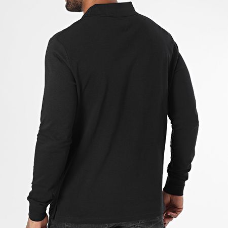 Tommy Jeans - Abbottonatura Slim Polo a manica lunga 0232 Nero
