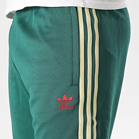 Adidas Originals - JP1224 Pantaloni da jogging a fascia verde scuro