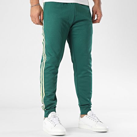 Adidas Originals - JP1224 Pantaloni da jogging a fascia verde scuro