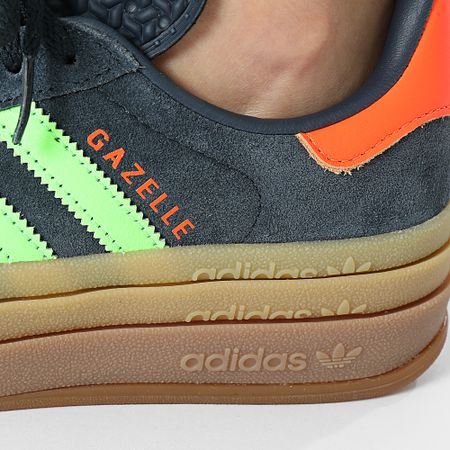 Adidas Originals - Gazelle Bold Sneakers Donna W JH9667 Aurora Ink Solar Orange Gum 5