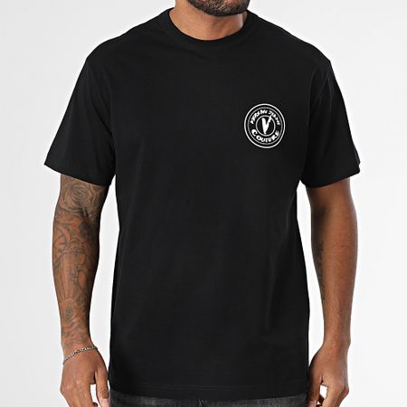 Versace Jeans Couture - Maglietta Maglia in cotone 78GAHE07-CJ00E Nero