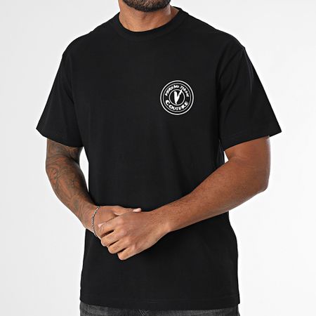 Versace Jeans Couture - Maglietta Maglia in cotone 78GAHE07-CJ00E Nero