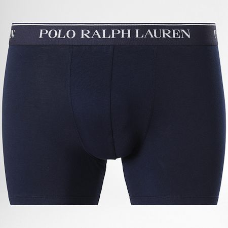 Polo Ralph Lauren - Set di 3 boxer blu navy beige chiaro
