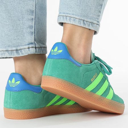 Adidas Originals - Sneakers Gazelle Donna J JP7127 Seco Green Solar Green Blue Bird