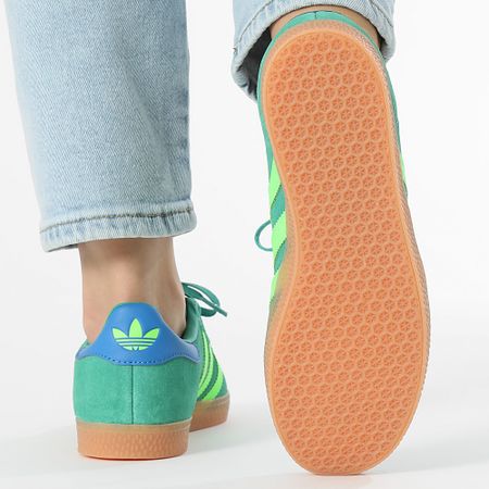 Adidas Originals - Sneakers Gazelle Donna J JP7127 Seco Green Solar Green Blue Bird