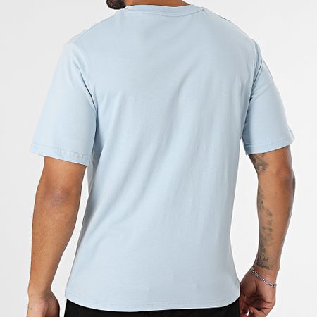 Jack And Jones - Maglietta Beau Frontprint Azzurro