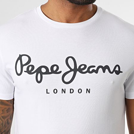 Pepe Jeans - T-shirt Original Stretch PM508210 Bianco