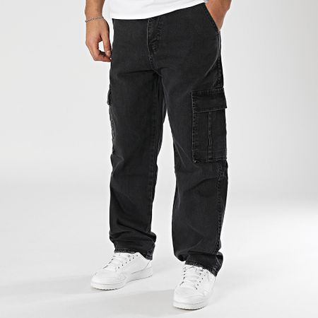 Classic Series - Pantaloni Cargo Jeans Baggy Fit Nero