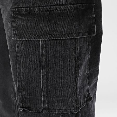 Classic Series - Pantaloni Cargo Jeans Baggy Fit Nero