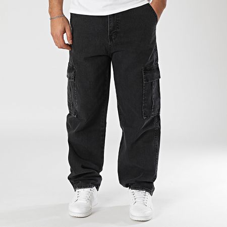 Classic Series - Pantaloni Cargo Jeans Baggy Fit Nero