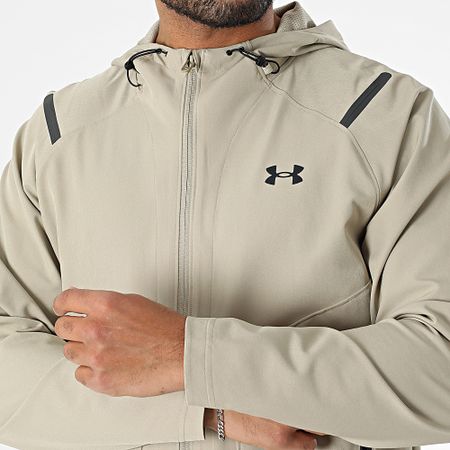 Under Armour - Giacca con cappuccio e zip Unstoppable 1389354 Beige