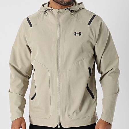 Under Armour - Giacca con cappuccio e zip Unstoppable 1389354 Beige