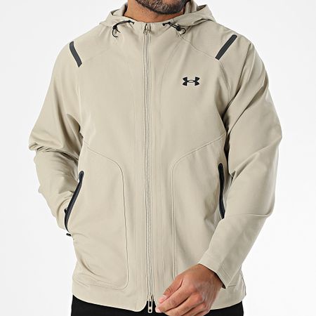Under Armour - Giacca con cappuccio e zip Unstoppable 1389354 Beige