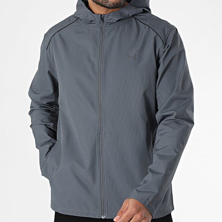 Under Armour - Giacca a vento Launch 1376795 Grigio antracite