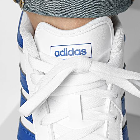 Adidas Sportswear - Scarpe da ginnastica Hoops 4.0 JQ9987 Calzature Bianco Blu Reale Grigio Due