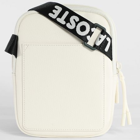 Lacoste - Borsa crossover piatta Beige