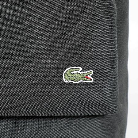 Lacoste - Zaino con logo coccodrillo ricamato nero