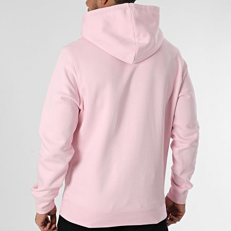 Luxury Lovers - Felpa con cappuccio con ricamo di rose rosa