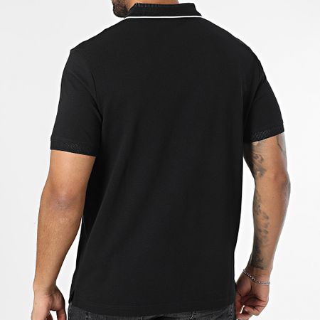 Calvin Klein - Polo manica corta Piqué Multi Tipping 4141 Nero