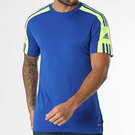 Adidas Sportswear - Squad 21 Tee Shirt GP6421 Blu reale Giallo fluorescente