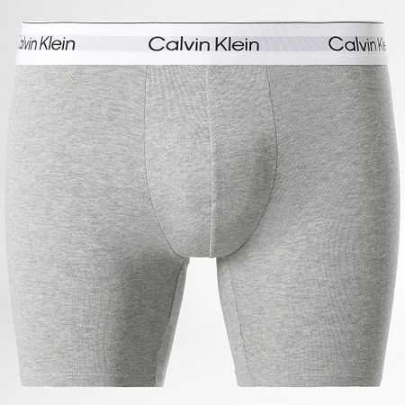 Calvin Klein - Set di 5 boxer 4395 Bianco Grigio Heather Nero