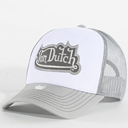 Von Dutch - Cappello Trucker Rockford 7030837 Bianco Grigio