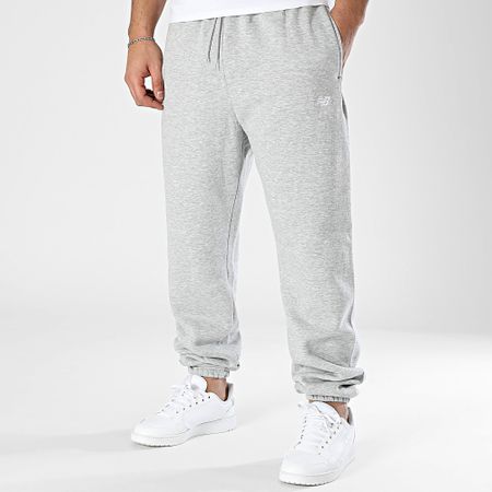 New Balance - Pantaloni da jogging in pile MP41503 Grigio erica