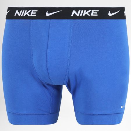 Nike - Confezione da 3 boxer in cotone elasticizzato KE1007 nero blu navy royal