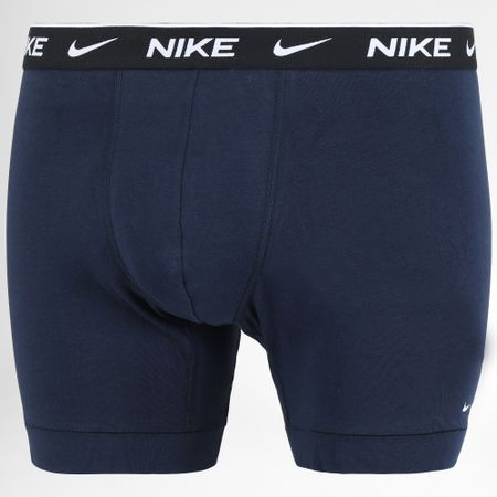 Nike - Confezione da 3 boxer in cotone elasticizzato KE1007 nero blu navy royal