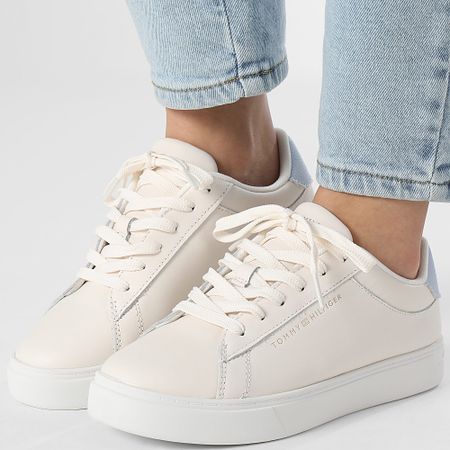 Tommy Hilfiger - Sneaker donna Essential Court 8320 Ancient White