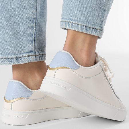 Tommy Hilfiger - Sneaker donna Essential Court 8320 Ancient White