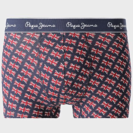 Pepe Jeans - Set di 3 boxer rosso navy PMU11178