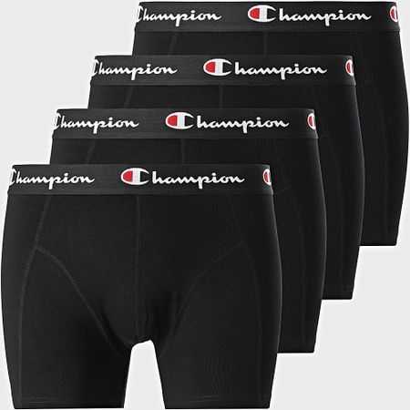 Champion - Set di 4 boxer neri U20002