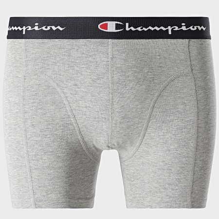Champion - Set di 4 boxer U20002 nero grigio erica