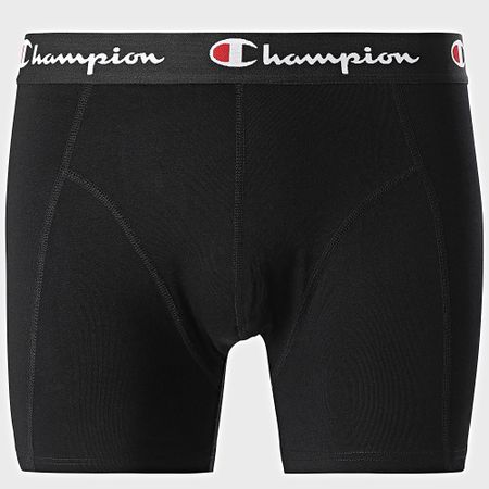 Champion - Set di 4 boxer U20002 nero grigio erica