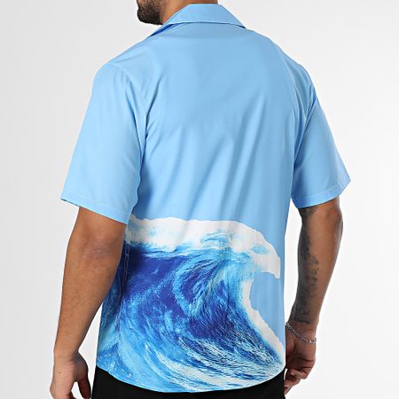 Classic Series - Camicia azzurra a maniche corte
